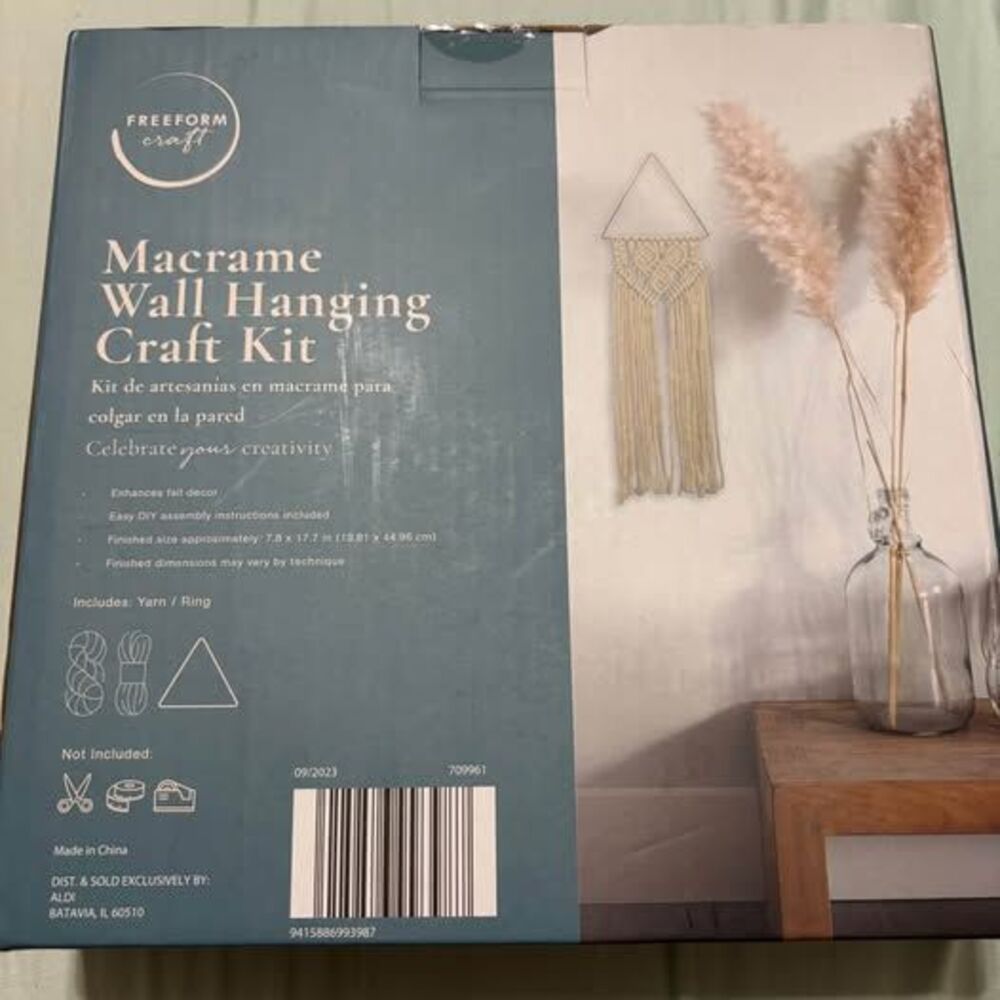Macrame Wall Hanging Craft Kit NIB